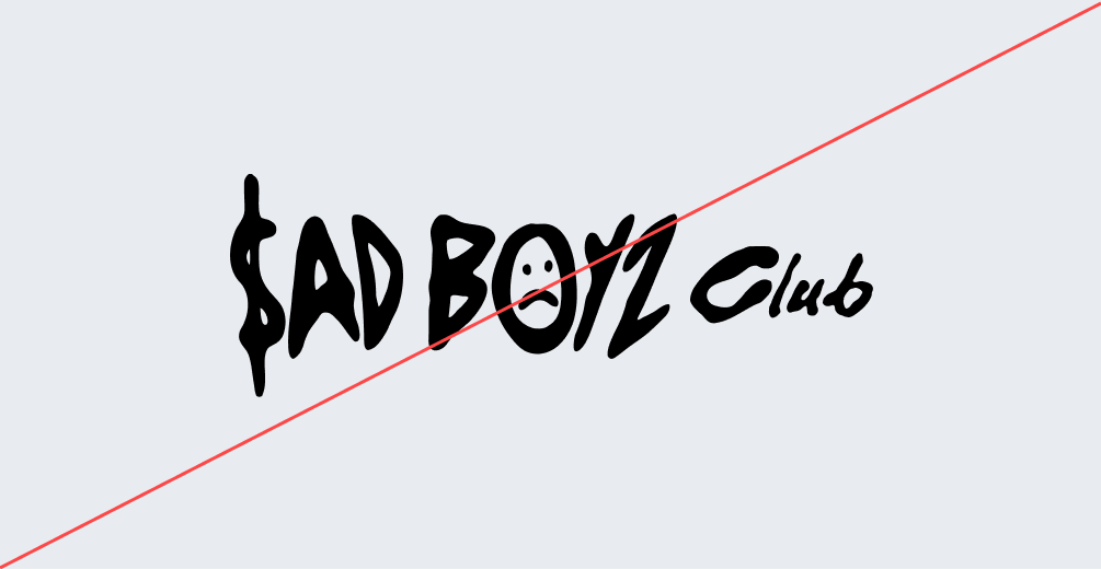 Image of brand logo incorrectly sized